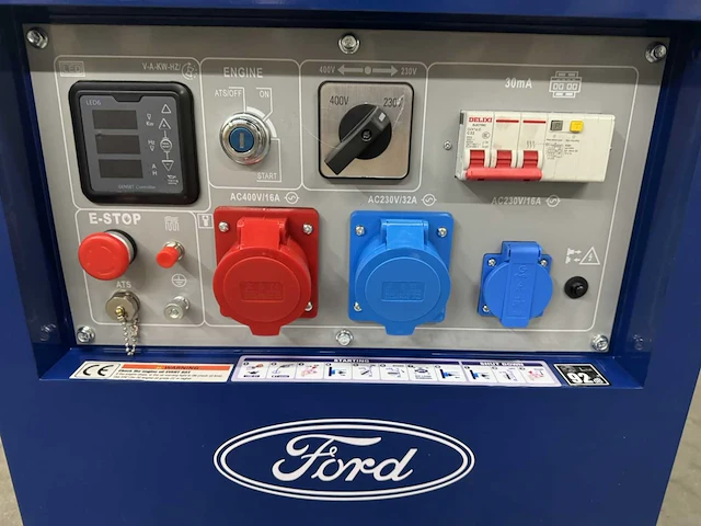 Ford fdt 10200se -aggregaat / generator diesel 2026 - 230v én 400v krachtstroom - afbeelding 8 van  17