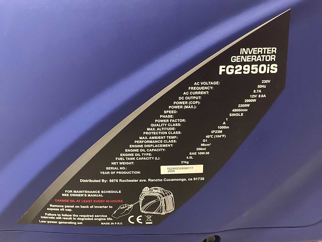 Ford fg2950is stroomgenerator - afbeelding 6 van  6