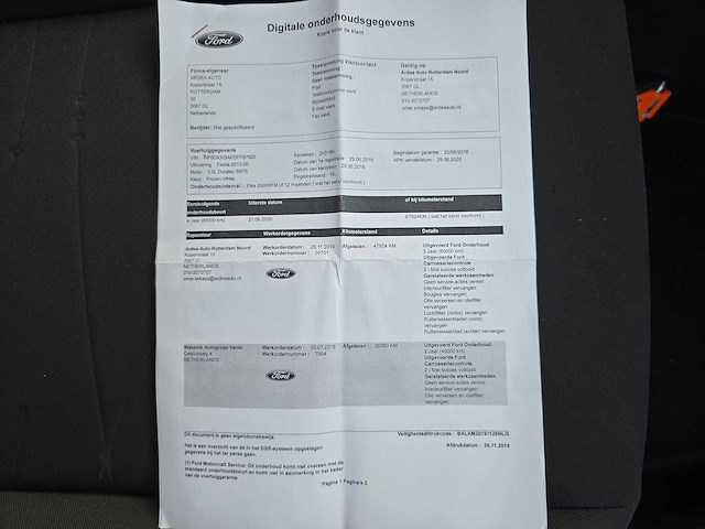 Ford fiesta 1.0 white edition 2016 | jv-318-k - afbeelding 24 van  31