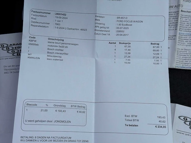 Ford focus wagon 1.5 st-line | sr-657-d i - afbeelding 24 van  33