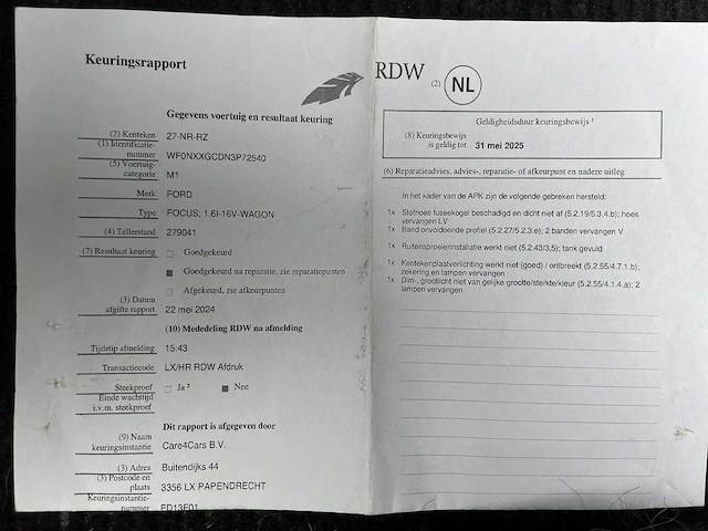 Ford focus wagon 1.6-16v trend car 2004 | 27-nr-rz - afbeelding 14 van  22
