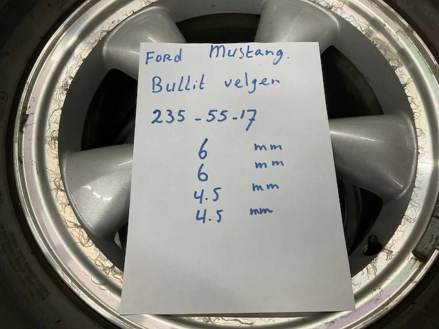 Ford mustang bullit wiel (4x) - afbeelding 5 van  5