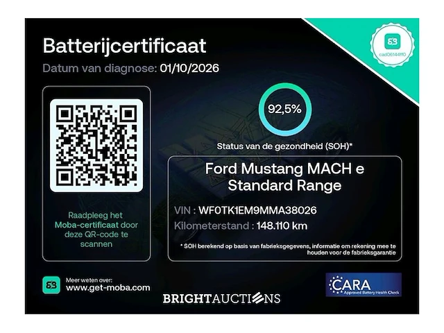 Ford mustang rwd 75 kwh 2021 (origineel-nl), n-768-rd - afbeelding 37 van  39