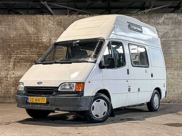 Ford transit 100d kampeerauto 69pk 1992 camper (origineel-nl), dz-nn-77 - afbeelding 1 van  43