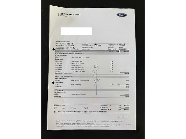 Ford transit connect 1.6 tdci l1 trend 75pk 2015 (origineel-nl) 3-persoons, vl-990-k - afbeelding 22 van  67
