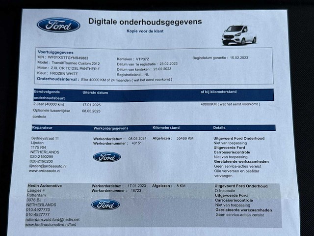 Ford transit custom 280 2.0 tdci l1h1 limited | vtp-37-z - afbeelding 26 van  35