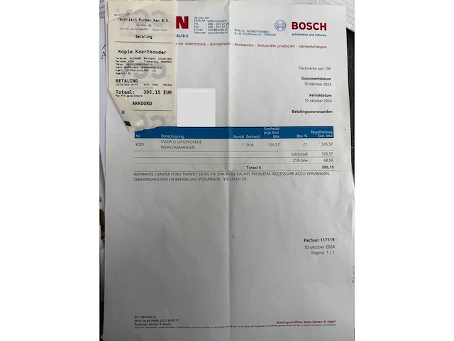 Ford transit custom tourneo 125 t300 camper 39-rg-fh - afbeelding 39 van  55