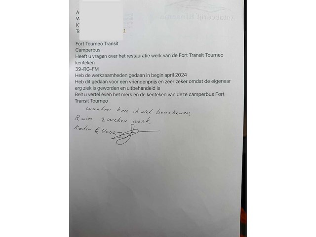 Ford transit custom tourneo 125 t300 camper 39-rg-fh - afbeelding 42 van  55