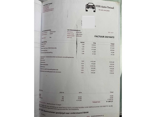 Ford transit custom tourneo 125 t300 camper 39-rg-fh - afbeelding 47 van  55