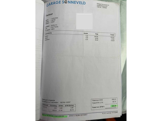 Ford transit custom tourneo 125 t300 camper 39-rg-fh - afbeelding 48 van  55