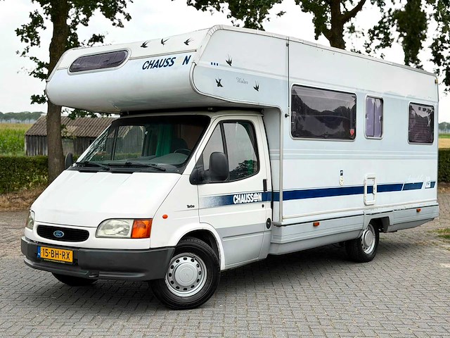 Ford transit kampeerwagen 2.5 turbo diesel chausson 64 camper 15-bh-rx - - afbeelding 1 van  28