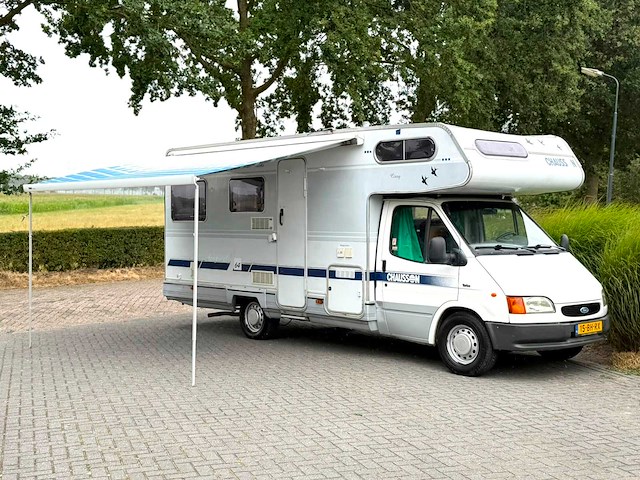 Ford transit kampeerwagen 2.5 turbo diesel chausson 64 camper 15-bh-rx - - afbeelding 27 van  28