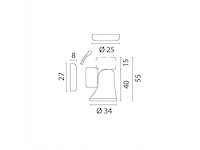 Foresti suardi 252.c chroom magnetic door holder - afbeelding 4 van  4