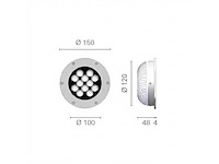 Foresti suardi 8800.c 3200k power led deck light stainless steel - afbeelding 7 van  7