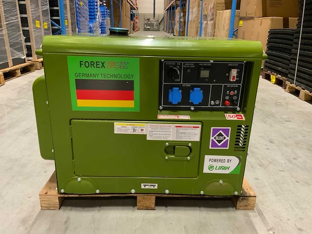 Forex fsr9700s diesel generator 6.0kva - afbeelding 1 van  10