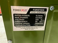 Forex fsr9700s diesel generator 6.0kva - afbeelding 6 van  10