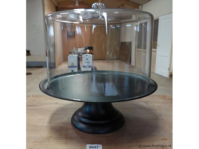 Foriria un giardino taartplateau met stolp - afbeelding 1 van  5