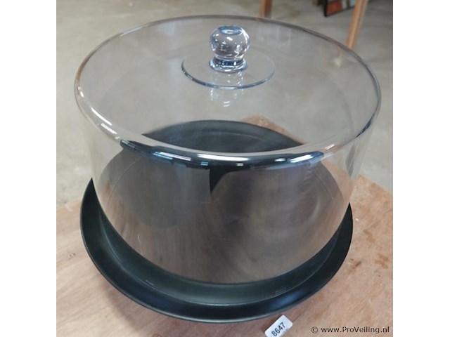 Foriria un giardino taartplateau met stolp - afbeelding 3 van  5