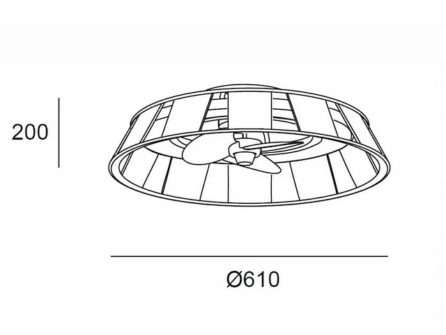 Forlight madera led ip44 plafond ventilator met afstandsbediening - afbeelding 4 van  5