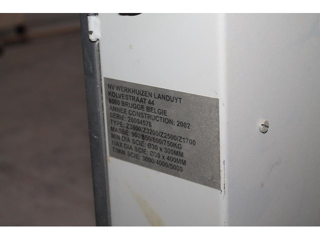 Formaatzaag robland z320 met dubbele afzuiger, digitale aflezing voor langsgeleider. bouwjaar 2002. let op!... - afbeelding 9 van  10