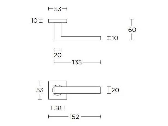 Formani basics bsq2-g deurklink - set van 2 (4x) - afbeelding 2 van  7