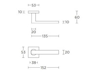 Formani basics bsq2-g deurklink - set van 2 (4x) - afbeelding 2 van  7