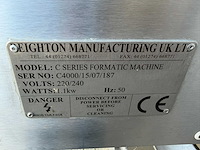 Formatic - c4000 hamburgermachine - vleesvormper - afbeelding 3 van  10