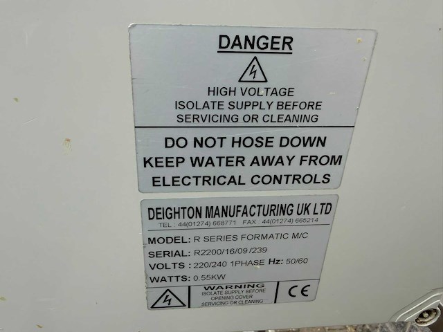 Formatic deighton - hamburgermachine r2200 - vleesvormpers - afbeelding 7 van  7