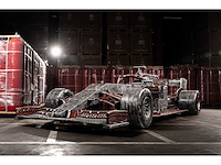 Formule 1-auto van gerecycled metaal