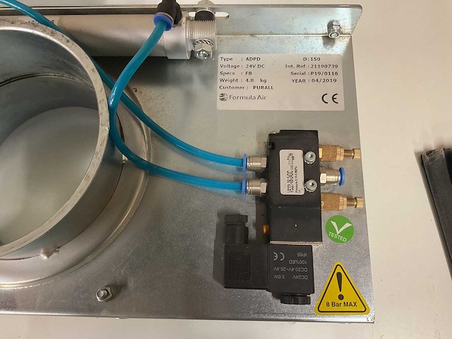 Formule air pneumatische afsluitklep (2x) - afbeelding 2 van  3