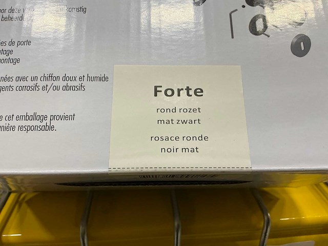 Forte rond rozet deurbeslag (16x) - afbeelding 2 van  3