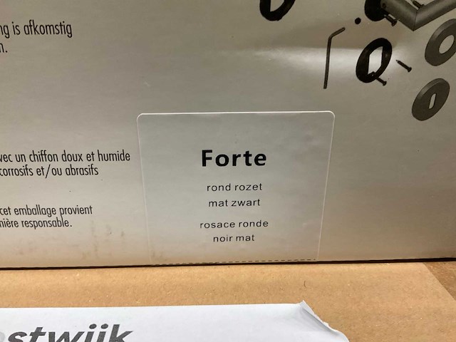 Forte rond rozet deurkruksets (128x) - afbeelding 2 van  4