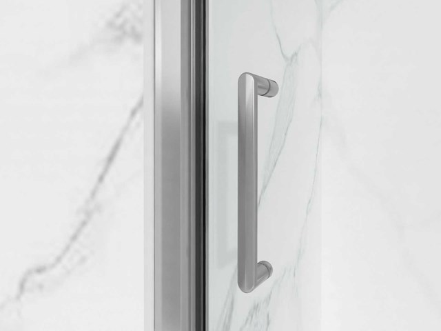 Fortifura galeria douchedeur 100x200 profiel veiligheidsglas anti kalk chroom - afbeelding 3 van  5