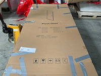 Fortifura galeria douchedeur 100x200 profiel veiligheidsglas anti kalk chroom - afbeelding 4 van  5