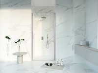 Fortifura galeria douchedeur 100x200 profiel veiligheidsglas anti kalk geborsteld rvs sw1122492 - afbeelding 1 van  2