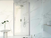 Fortifura galeria douchedeur 100x200 profiel veiligheidsglas anti kalk geborsteld rvs sw1122492 - afbeelding 1 van  2
