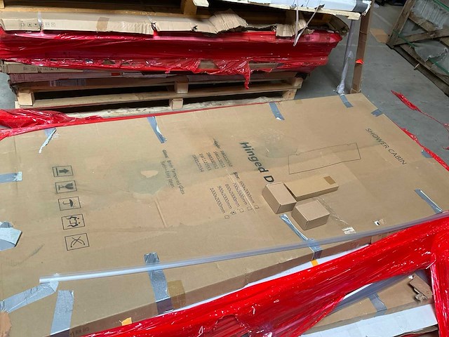 Fortifura galeria douchedeur 90x200 geborsteld koper satijnglas - afbeelding 2 van  5