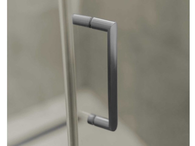Fortifura galeria douchedeur brushed nickel 90x200cm easy clean pvd - afbeelding 3 van  4