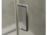 Fortifura galeria douchedeur brushed nickel 90x200cm easy clean pvd - afbeelding 3 van  4
