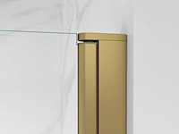 Fortifura galeria douchedeur geborsteld goud 80x200 cm antikalk - afbeelding 3 van  5