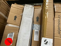 Fortifura galeria douchedeur geborsteld goud 80x200 cm antikalk - afbeelding 5 van  5