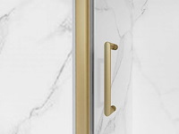 Fortifura galeria douchedeur geborsteld goud 80x200 cm antikalk - afbeelding 2 van  5