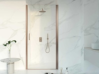Fortifura galeria douchedeur geborsteld koper pvd 90x200cm veiligheidsglas anti kalk sw1122496 - afbeelding 1 van  2