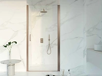Fortifura galeria douchedeur geborsteld koper pvd 90x200cm veiligheidsglas anti kalk sw1122496