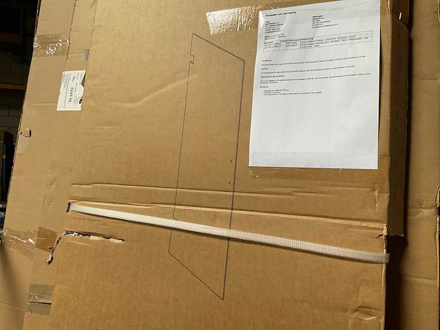 Fortifura galeria douchedeur glasplaat 60x200cm easy clean - afbeelding 2 van  3