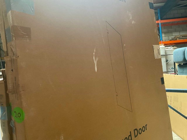 Fortifura galeria douchedeur glasplaat rookglas 100x200 cm easy clean - afbeelding 3 van  3