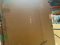 Fortifura galeria douchedeur glasplaat rookglas 100x200 cm easy clean - afbeelding 3 van  3