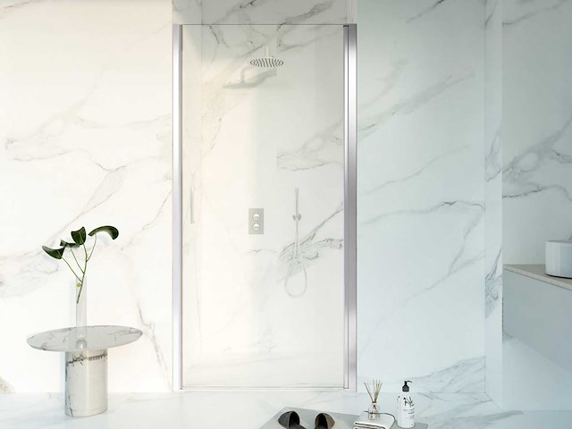 Fortifura galeria draaideur 90x200cm easy clean antikalk chroom sw1122485 - afbeelding 1 van  5