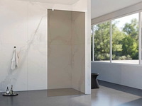 Fortifura galeria inloopdouche glasplaat rookglas easy clean 90x200cm - afbeelding 1 van  3