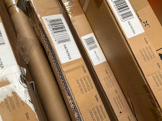 Fortifura galeria inloopdouche losse wand 100x200 cm easyclean - afbeelding 2 van  2